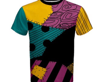 Op Sally geïnspireerd herenshirt met korte mouwen