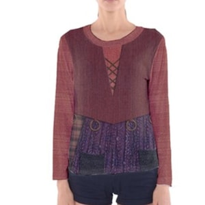 Women&#39;s Mary Sanderson Inspired Long Sleeve V-Neck Shirt