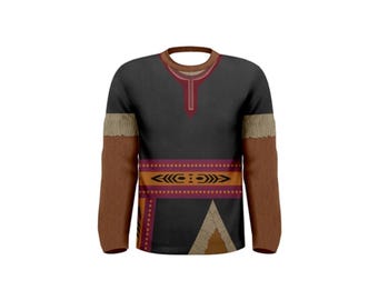 Camicia a maniche lunghe da uomo ispirata a Kristoff