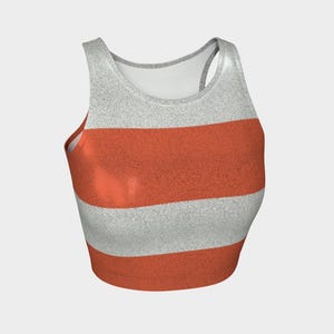 Women&#39;s Anxiety Inspired Glitter Cropped Tank