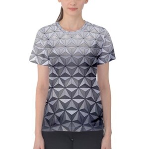 Women&#39;s Spaceship Earth Epcot Inspired ATHLETIC Shirt