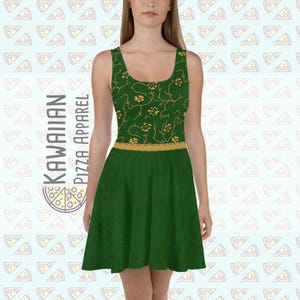 Women&#39;s Princess Fiona Inspired Skater Dress