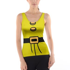Camiseta sin mangas para mujer inspirada en Blancanieves y los siete enanitos