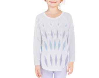 Kid's Elsa Elements     Inspired Long Sleeve Shirt