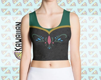 Top corto inspirado en Anna para mujer