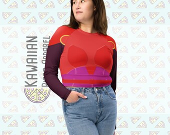 Women's Honey Lemon Inspired Recycled long-sleeve crop top