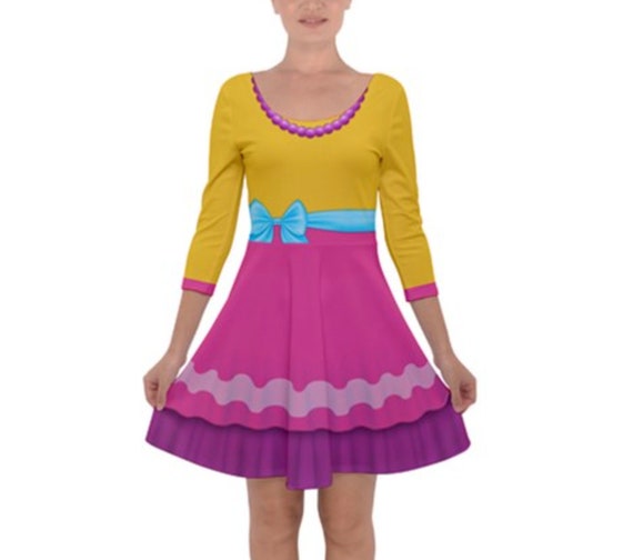 Fancy Nancy Inspired Quarter Sleeve Skater Dress Etsy