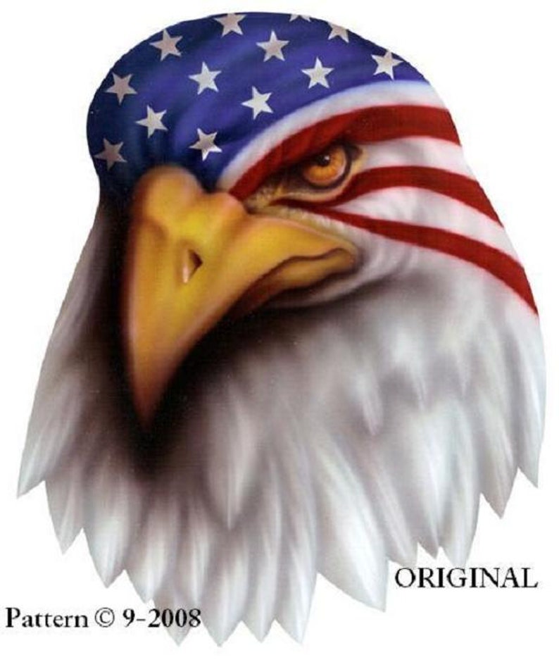 War Paint Eagle Cross Stitch Pattern... Counted Cross Stitch Etsy