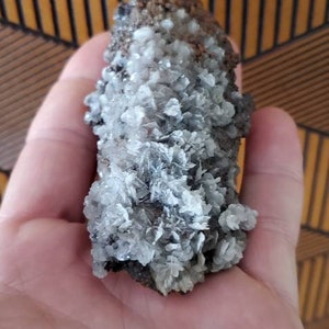 Bladed Calcite Cluster, small cabinet specimen from MX