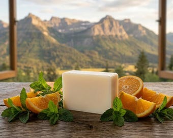 Spearmint Citrus Goat Milk Soap | all natural | hand and Shower for both men and woman