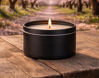 Cherry Almond Soy Wax Candles | Soy Wax Melts and 7 oz Candle Tins