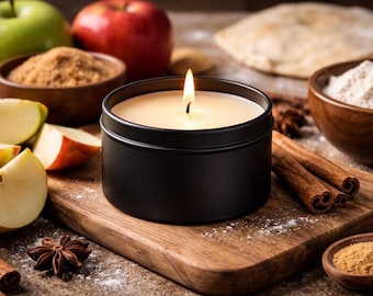 Hot Apple Pie Soy Wax Candle | Soy Wax Melts, and 7 oz, candle tins