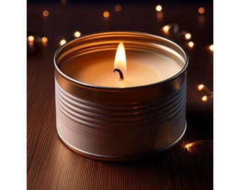 Rain Soy Wax Candle | Soy Wax Melts and Black 7 oz. Candle Tins