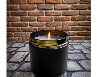 Rain Soy Wax Candle | Soy Wax Melts and Black 7 oz. Candle Tins | Free Shipping