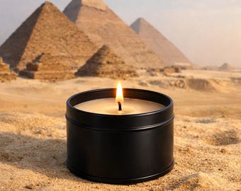 Egyptian Amber Soy Wax Candle | Soy Wax Melts, & 7 oz Candle tins