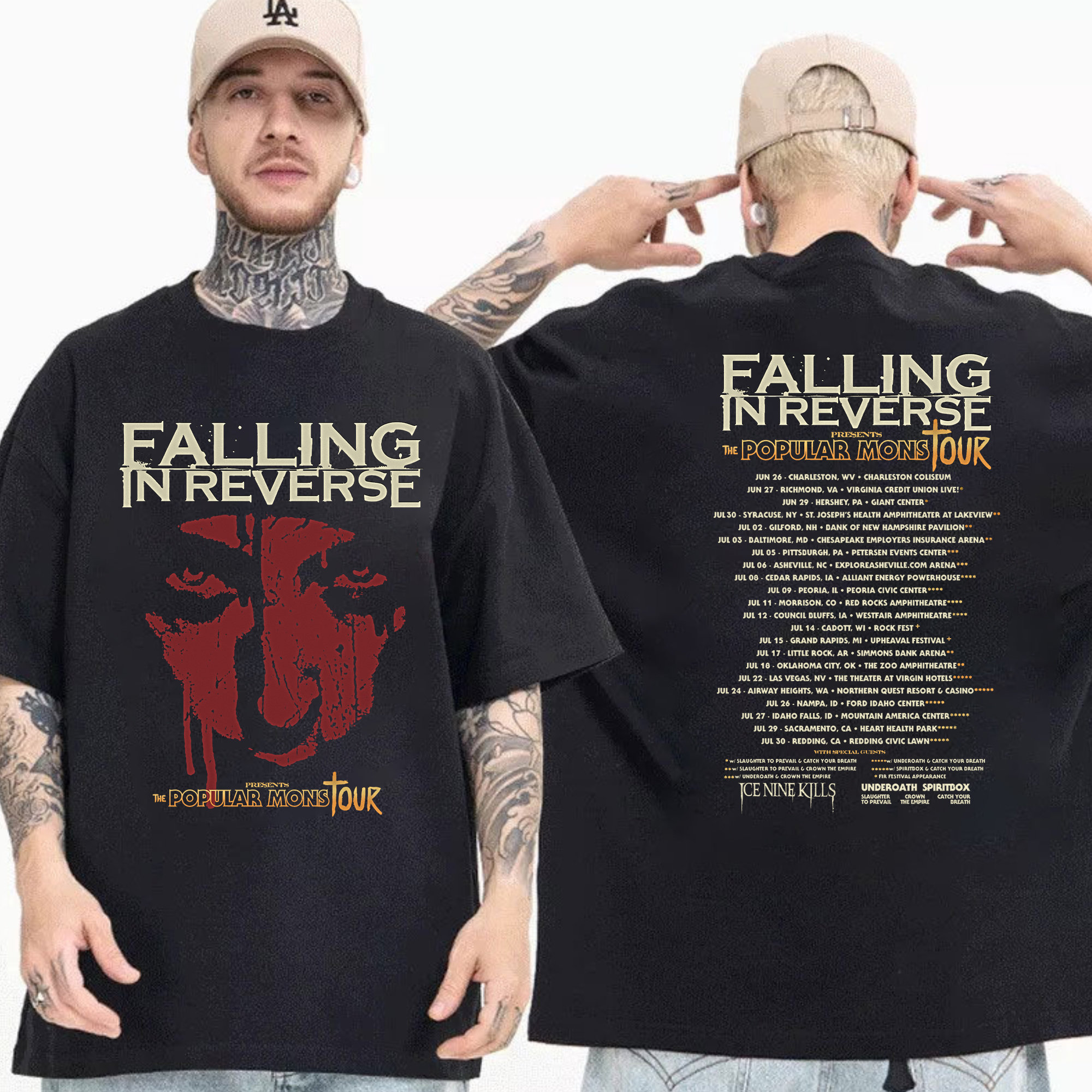 Falling in Reverse Tour Concert 2023 Png Falling in Reverse - Etsy