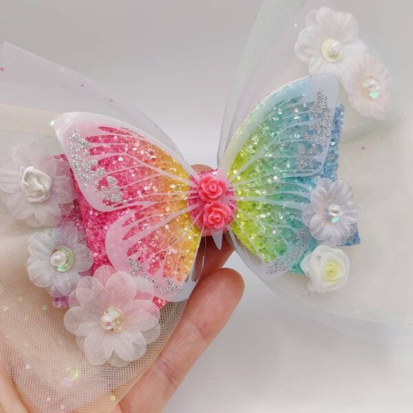 Butterfly Hair Clip Etsy