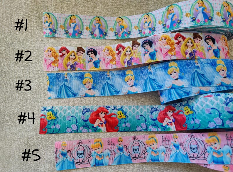 1 Yards Disney Princess Grosgrain Ribbon 1-1/2