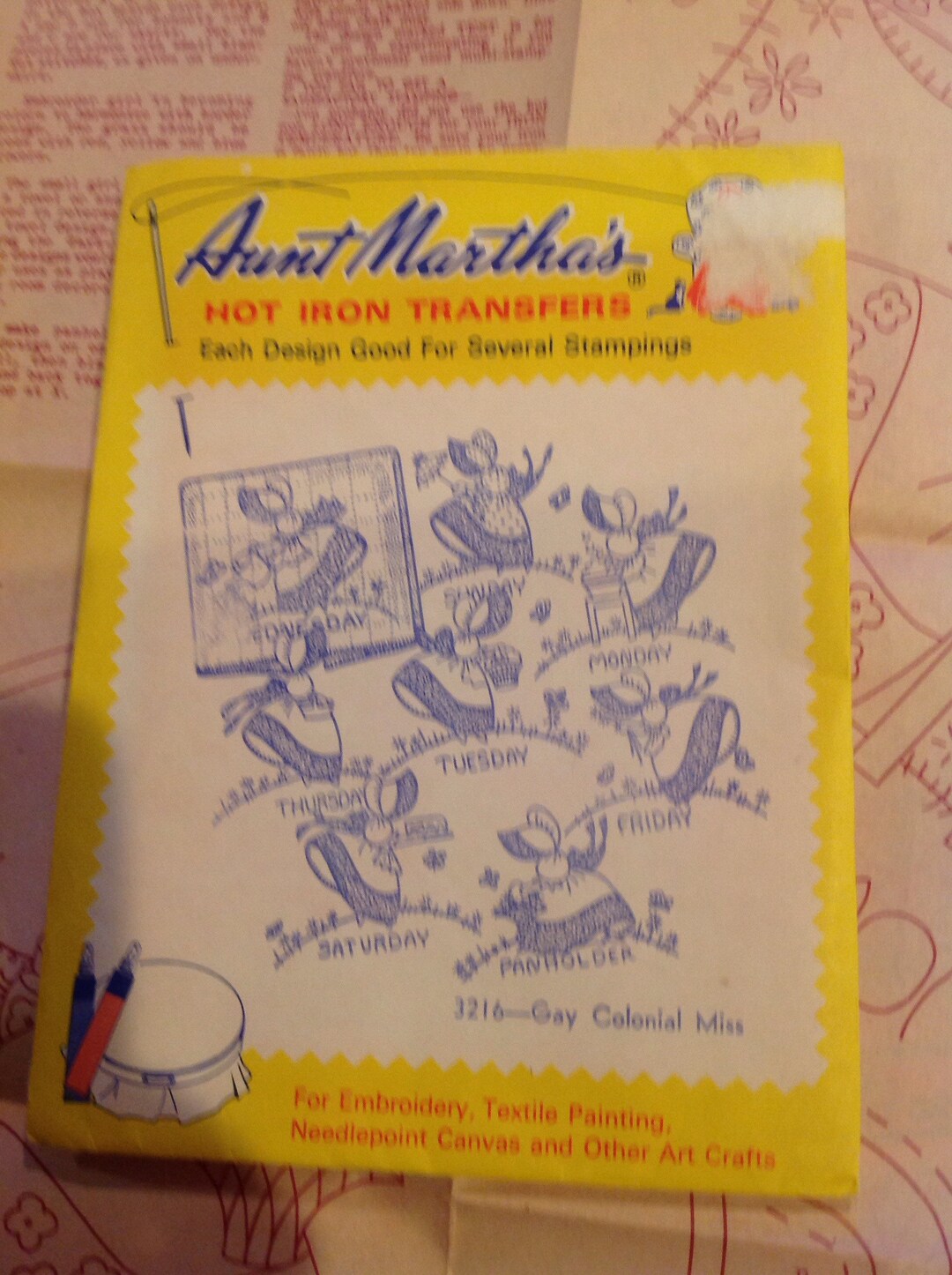 Aunt Martha's Hot Iron Transfers 3216 Etsy