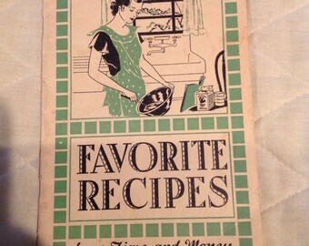 Vintage 'Favorite Recipes' Cookbook - Lydia Pinkham Medicine Co.