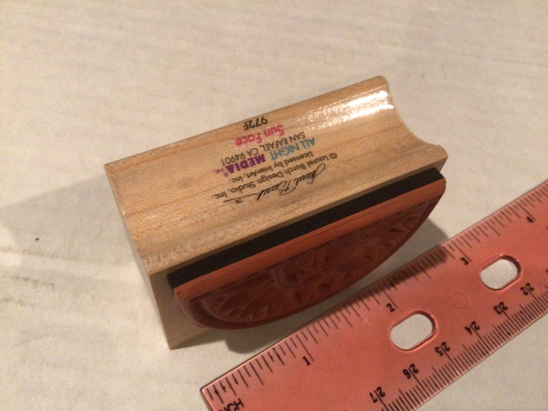Use A Ruler Stamp Laurel Burch Rubber Stamp Sun Face - Etsy