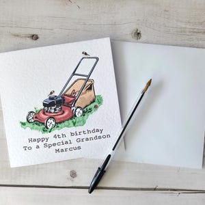Carte d'anniversaire jardinage personnalisée