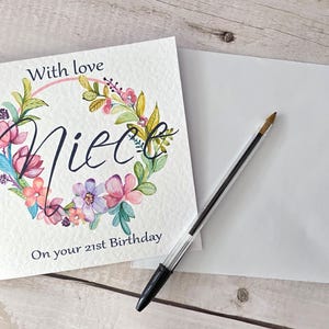Carte d'anniversaire personnalisée pour femme