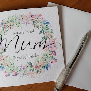 Carte d’anniversaire maman personnalisée