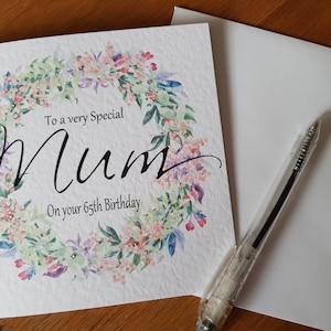 Personalised Mum Birthday Card