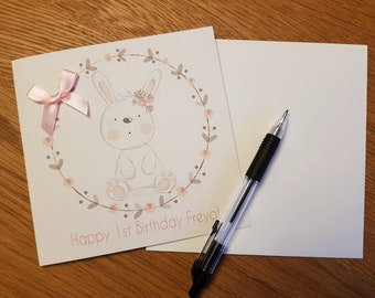 Personalised First Birthday Card