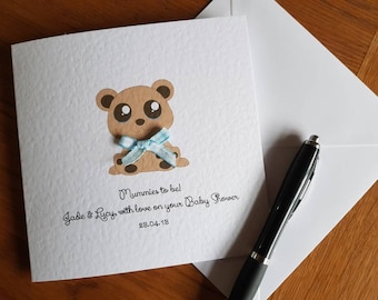 Carte de baby shower personnalisée