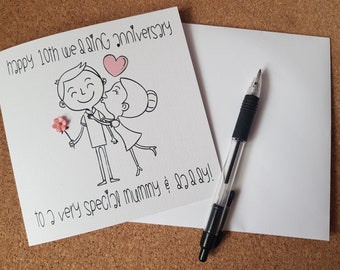 Personalised Anniversary Card