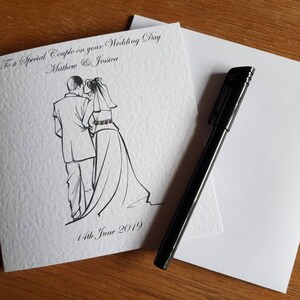 Carte de mariage personnalisée Couple
