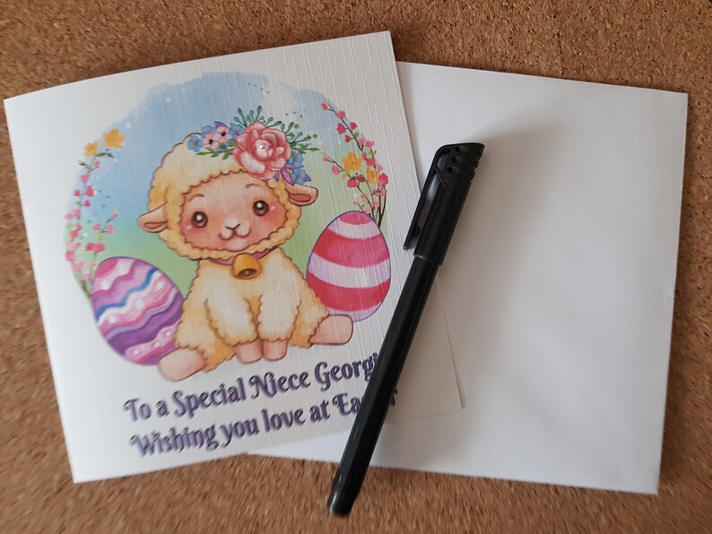 Personalised Easter Card