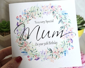 Personalised Mum Birthday Card