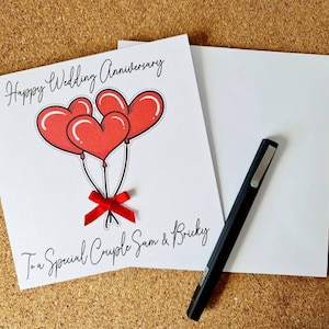 Personalised Anniversary Card
