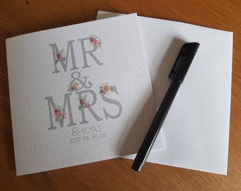 Personalised Wedding Card