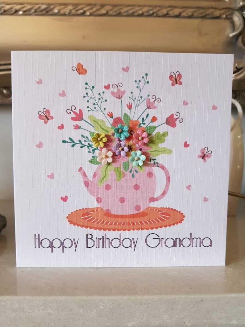 Personalised Grandmother Birthday Card - Etsy