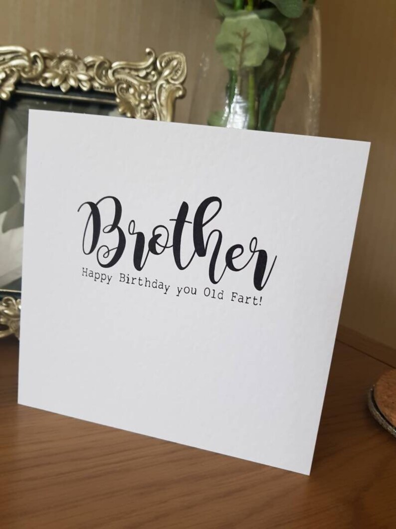 Funny Brother Birthday Card | Etsy