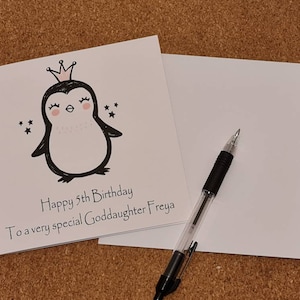 Carte d’anniversaire personnalisée Penguin Age