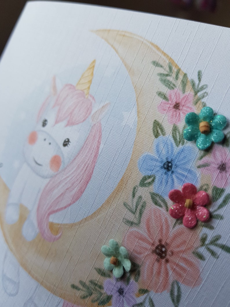 Personalised Unicorn Birthday Card image 10