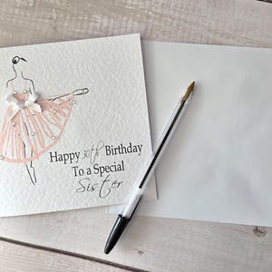 Personalised Ballet Dancer Birthday Card