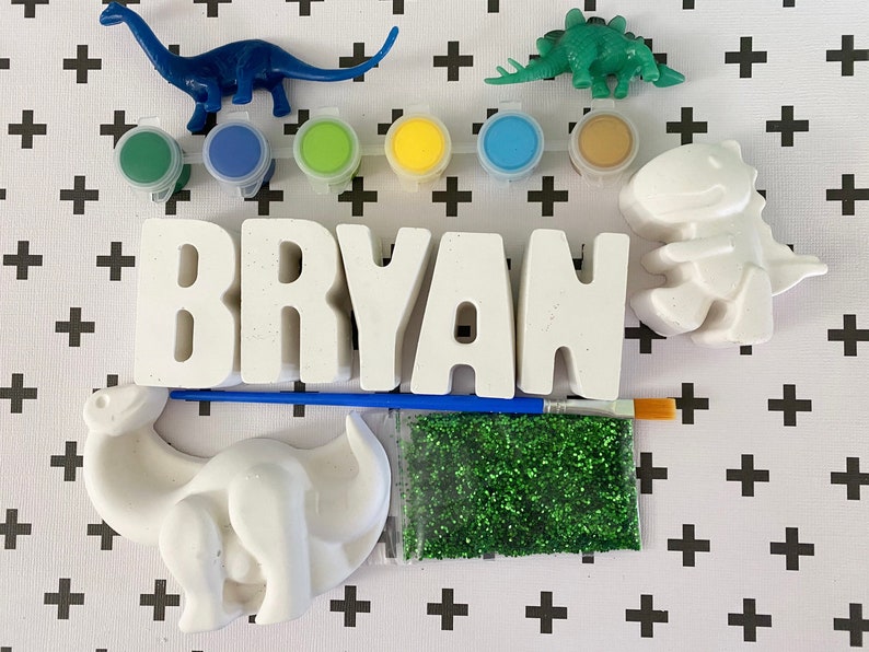 Party Favors Dinosaur Name Painting Art Kit Gifts For Kids