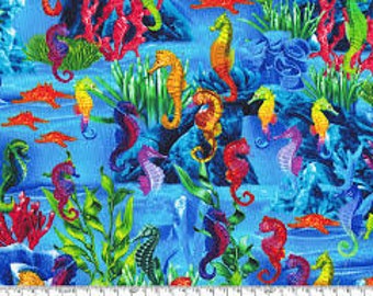 Timeless Treasures  fabric - michael - c6150 sea