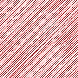 Loralie Designs -quirky bias stripe - white/red  - 692-411