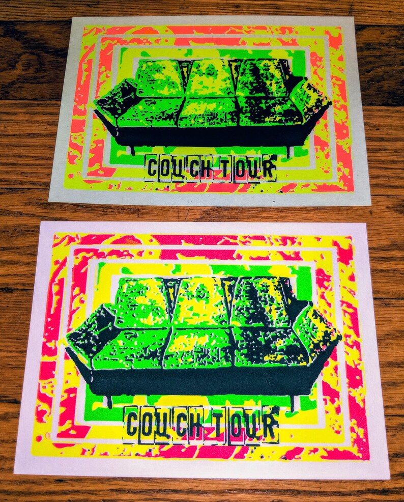 Phish Mini Print 5 By 7 Couch Tour Screen Print Etsy