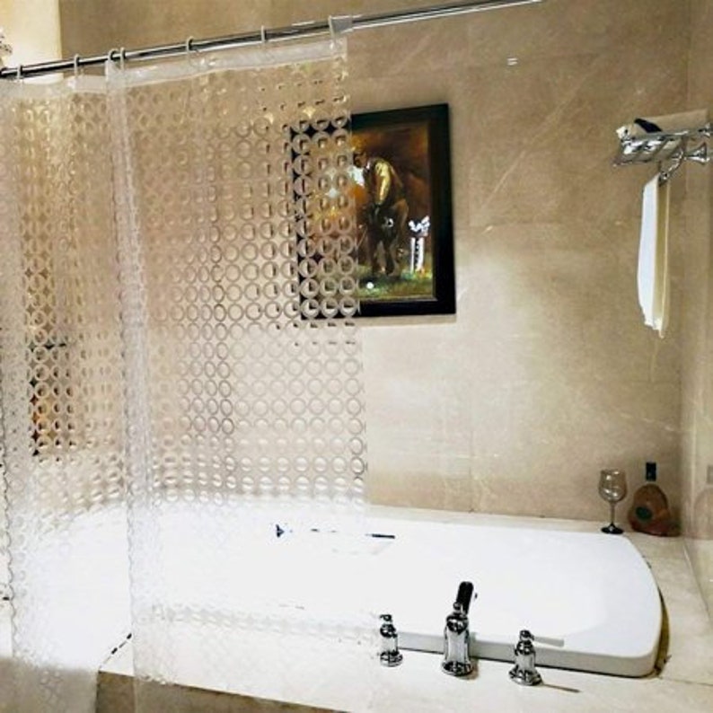 Mildew Resistant Bathroom Shower, Antibacterial Shower Curtain Liner