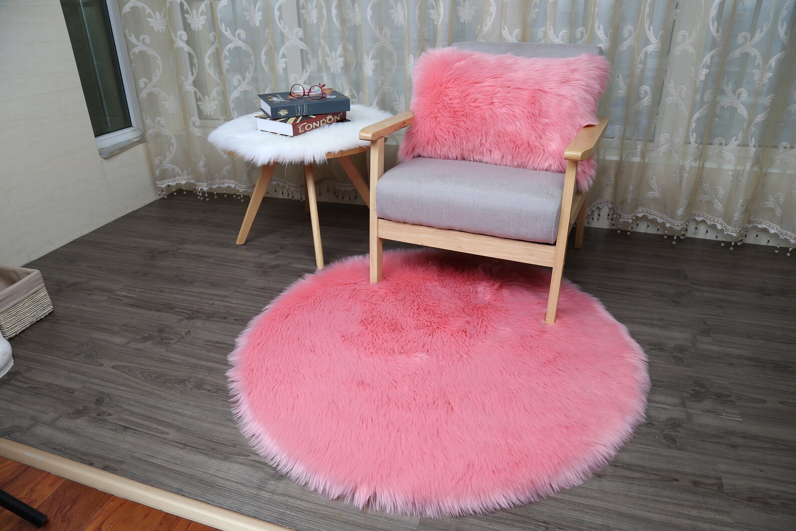 Pink Nursery Faux Fur Rug Baby Pink Luxury Faux Fur Throw Area Etsy
