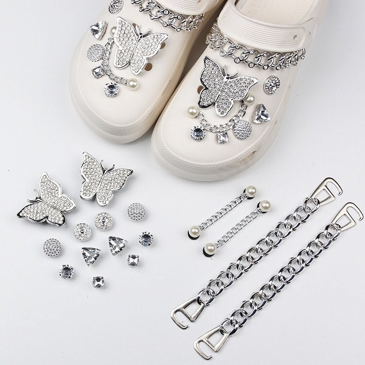 Silver Bling Crocs Bundle – Boobolabel