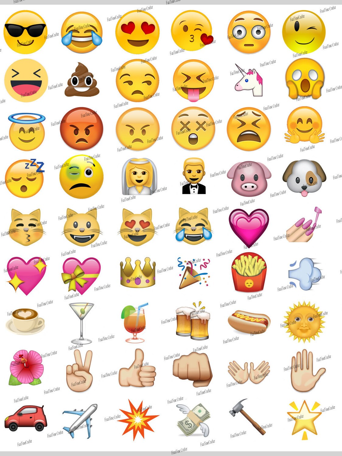 Emoji bottle cap images and Scrabble Tiles Instant Download Etsy